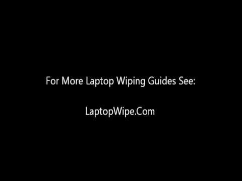 how to wipe an laptop