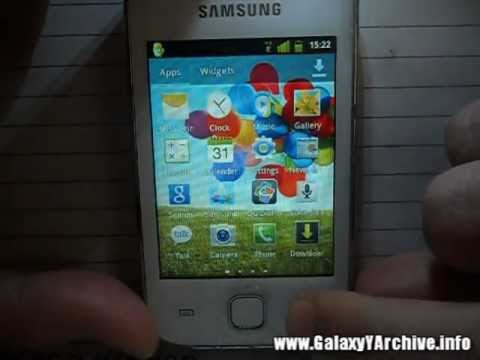 how to set theme in samsung galaxy y