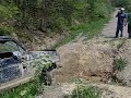 Bronco II crosses washout