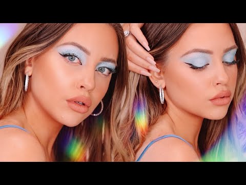 BOMB DRUGSTORE BABY BLUE EYE MAKEUP TUTORIAL I Kailin Chase