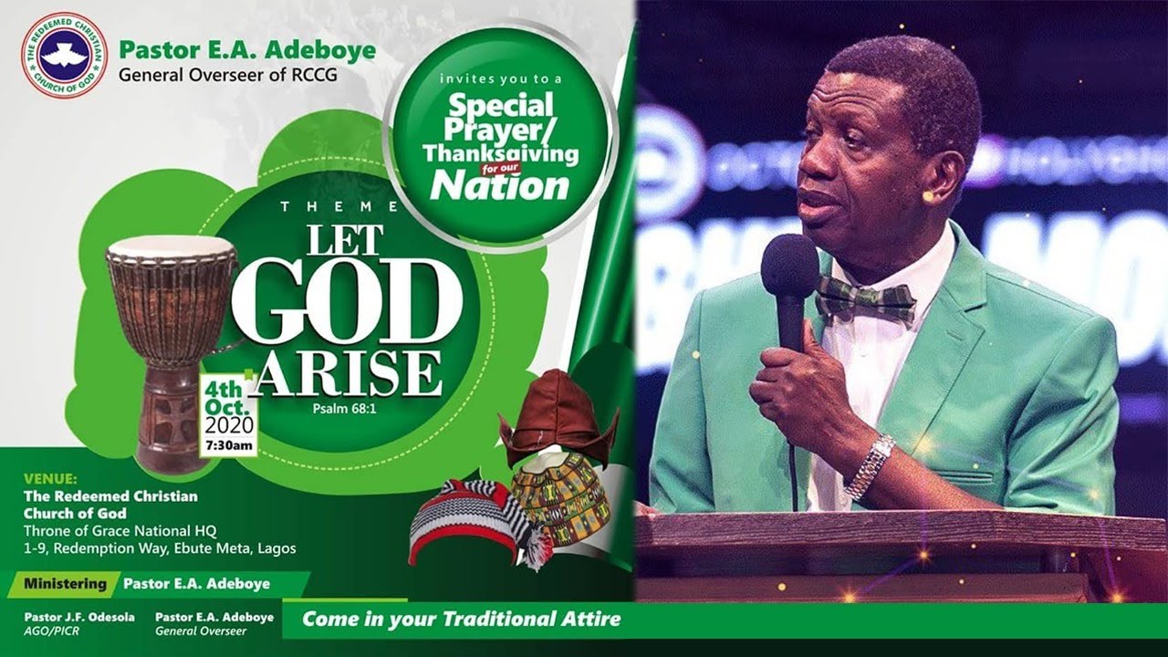 RCCG Sunday Service 4th October 2020 by Pastor E. A. Adeboye - Livestream
