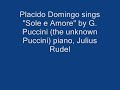 Placido Domingo sings