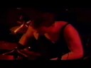 RUSH LIVE ON TOUR PERFORMING YYZ WITH A NEIL PEART DRUM SOLO TOWARDS THE END. BAND MEMBERS .. GEDDY LEE, ALEX LIFESON , NEIL PEART.