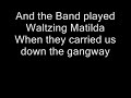 The Band Played Waltzing Mathilda