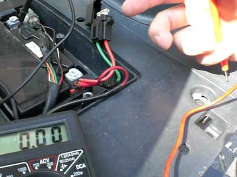 GY6 - okay first we take a look at our battery, the fuse and how it's connected up, also we check the voltages and what you should be getting.