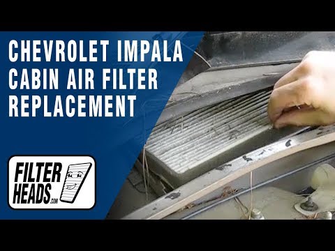 Cabin air filter replacement- Chevrolet Impala