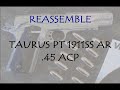 Quick video of the Field Strip and reassembly of the PT 1911.