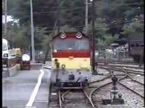 '９１　大井川鐵道　千頭駅ＤＤ２０入れ替え