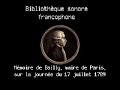 Bailly - Mémoires sur la journée du 17 juillet 1789 Bailly - Mémoires sur la journée du 17 juillet 1789