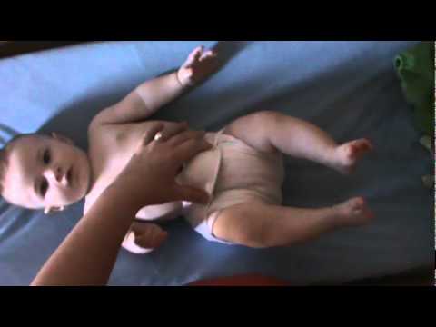 how to fasten prefold diaper