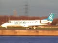 Planes taking off and landing at London City Airport (LCY)
