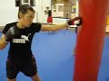 Muay Thai Novara training bag e shadow boxing