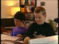 documentary about the st. thomas boys choir (thomanerchor)audio: german only...sorry!

for the non german speakers: a short explanation. at first you can see the youngest members of the choir. they get some additional classes, because in the busy every day life of the choir the work with the youngest sometimes comes to short. then you see their school. thomaners are taught in special classes (of a regular state school), because they need to learn the subject's matters faster than the other students. 

and at the end the voice trainer speaks about his training with the boys and how he tries to explain things in an appropriate way for children. he also adds that children who attend their grammar school should be sensible for music and interpersonal. but this is only the case, if their parent's house was like this