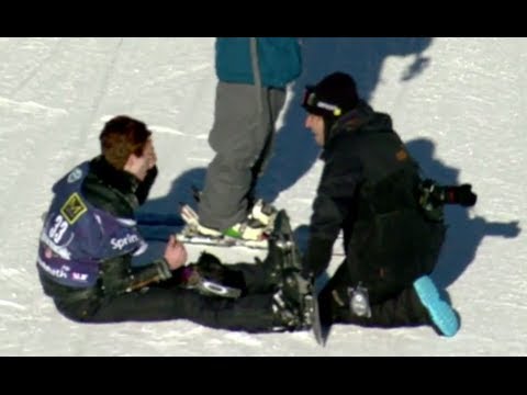 Shaun White Crash SNB Slope Olympic Qualifier #3 – U.S. Snowboarding