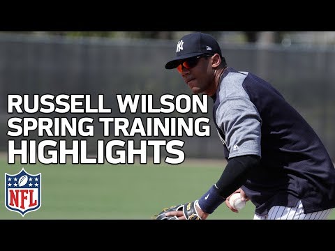 Video: Russell Wilson Spring Training Highlights with Yankees | NFL