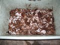 Harvesting organic vermicompost