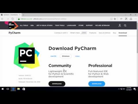 Installing Python 3 and PyCharm in Win 10