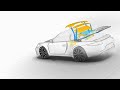 Een animatie die laat zien hoe het ingenieuze cabriodak van de nieuwe 911 werkt.