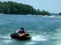 Mom Riding the Tube