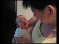 Baby Natalie talking with Gramma Wang