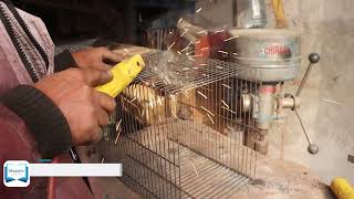 Amazing Skill of Making Cage of Birds from Metal Wire | Moawin.pk