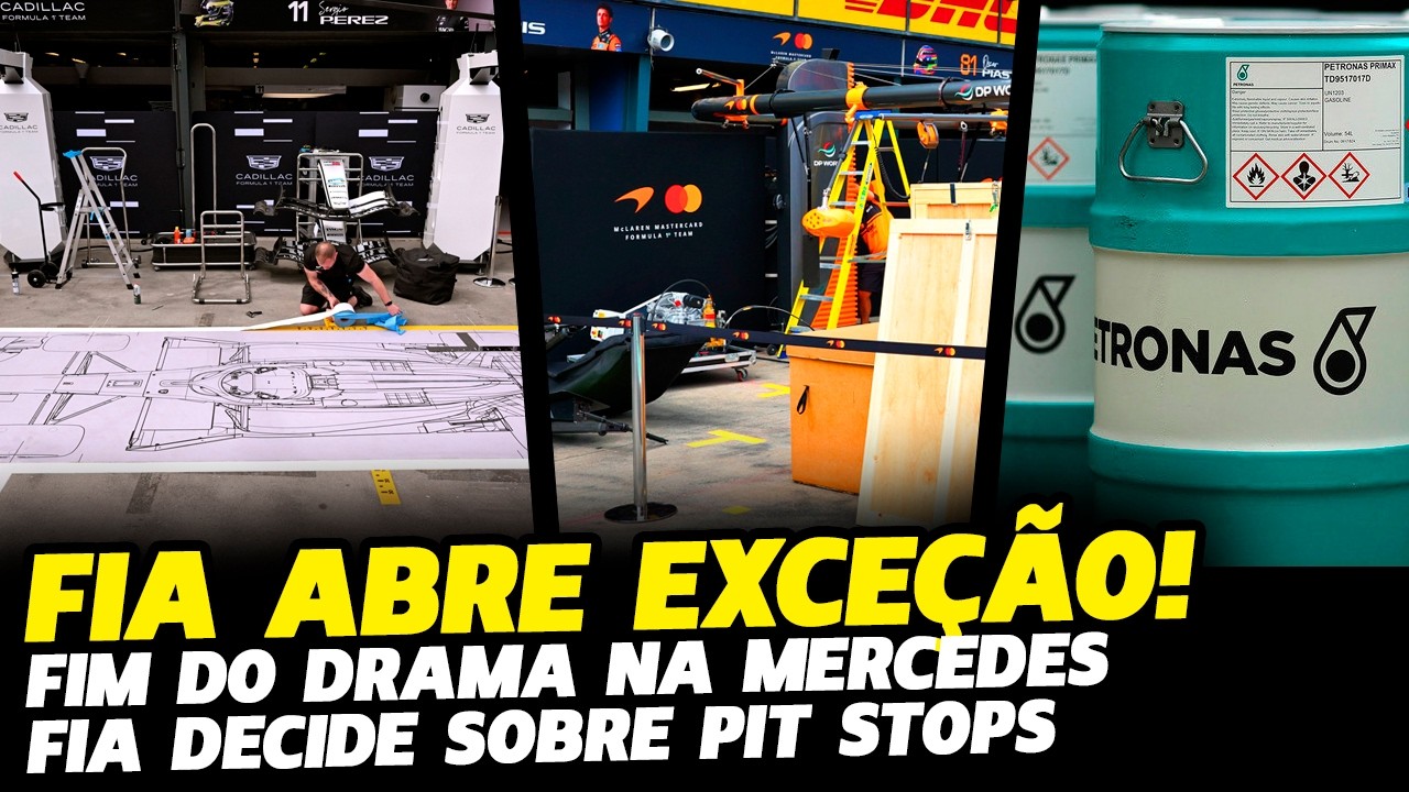 🚨FIA ABRE EXCEÇÃO PARA EVITAR CAOS, BOA NOTÍCIA NA MERCEDES E PITSTOPS | FÓRMULA 1 | GPEMCASA
