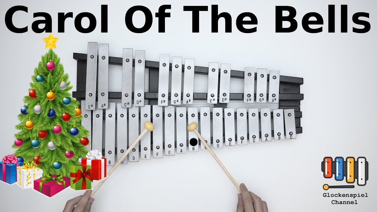 Carol of the Bells💗🎺on the Glockenspiel (BELLs)- EASY SLOW 0.75x