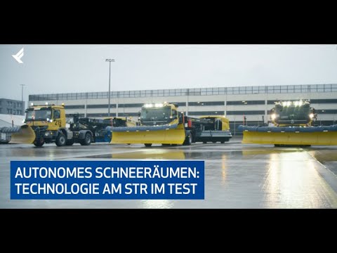 Autonomer Winterdienst: Neuentwicklung am Flughafen Stuttgart im Test