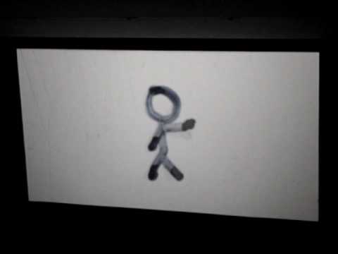 Stickman Drawn-on-Film Animation