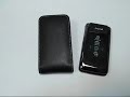 PDair Leather Case for Samsung SGH-G400 Soul - Vertical Pouch Type Belt clip included (Black)