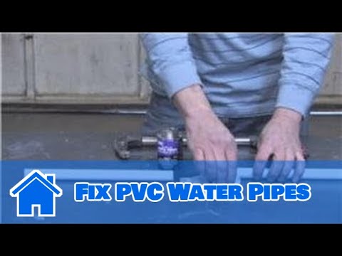 how to fix a hole in pvc drain pipe