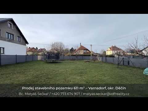 Video Prodej stavebního pozemku 611 m², Varnsdorf, ulice Školní