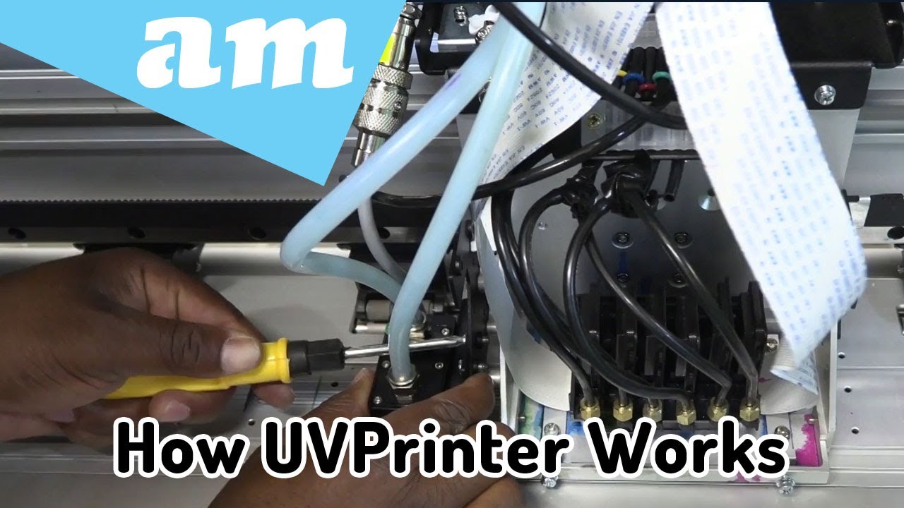 #SortIT How UV Printer Works, How LED-UV Lamp Instant Dry UV-Curable Ink for Better Printing Quality