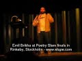 Emil Brikha LIVE at Poetry Slam Stockholm