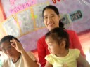 jestine with mama Cristy singing choruses
