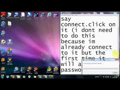 how to connect laptop to bt home hub