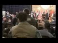 You have to respect this man's restraint.  With nearly 1,000,000 Iraqis dead as a result of George's war, flying shoes are practically flowers and candy.

Both feet on the ground at http://www.michaelmoore.com/