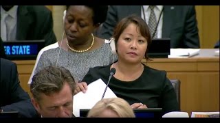 Jille Belisario Foundation's Human Rights lecturer at the UN Summit for Refugees and Migrants, d