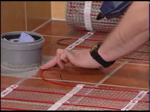 how to repair underfloor heating wire
