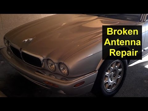 Broken power antenna repair, how to replace the antenna mast – Auto Repair Series