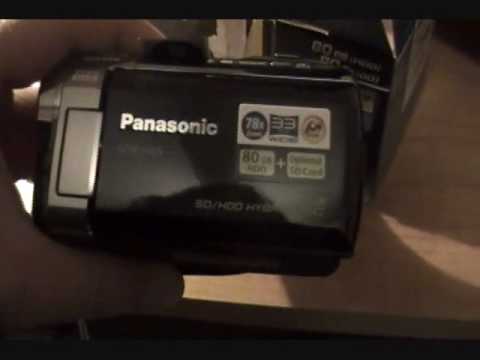Unboxing the Panasonic SDR-H85 Camcorder