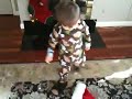 Alex in his new slippers