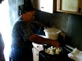 My nonna making zeppolis (crispelle)