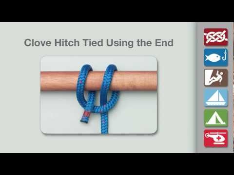 how to tie a clove hitch youtube