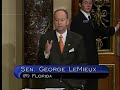 U.S. Senator George LeMieux on Senate health care amendments
