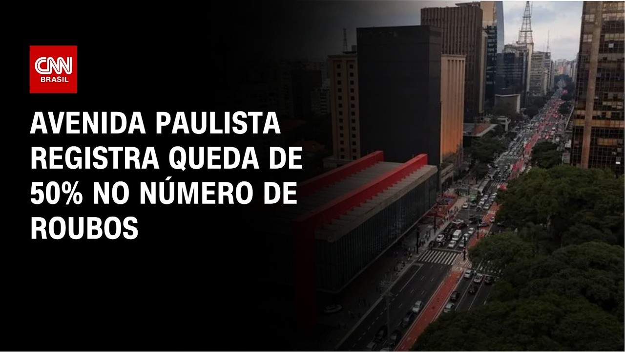 SP: Avenida Paulista registra queda de 50% no número de roubos | CNN PRIME TIME