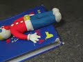 Mr. Bill in a Physics and Math book sandwhich