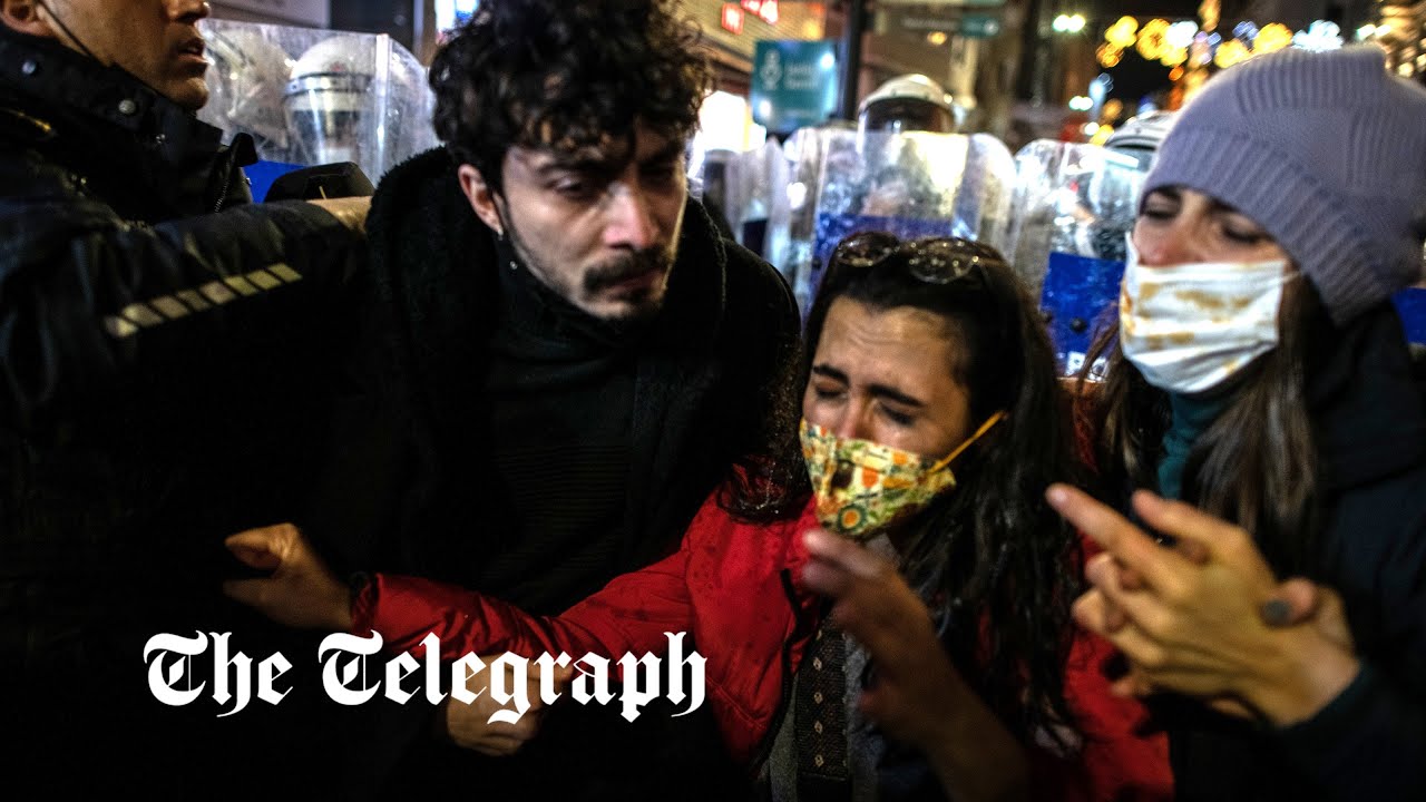 In Turkey women faced rubber bullets, tear gas from police as they marched to end gender-based violence