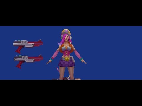 ARCADE MISS FORTUNE AND RIOT KAYLE SKIN MODELS - LEAGUE OF LEGENDS LOL PBE
