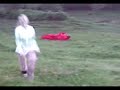 Aimee down a hill